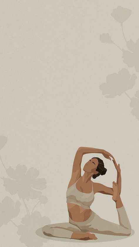 Women's spiritual aesthetic iPhone wallpaper | Free Photo Illustration - rawpixel Yoga Wallpaper Aesthetic, Health Images For Vision Board, Notion Images Aesthetic, Aesthetic Yoga Pictures, Yoga Asthetic Picture, Yoga Wallpaper Iphone, Spiritual Growth Aesthetic, Yoga Aesthetic Wallpaper, Health Widget