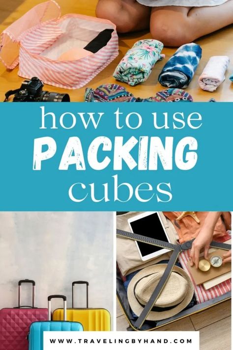 Mastering Travel Organization: How to Use Packing Cubes Like a Pro - Traveling By Hand How To Pack A Suitcase With Packing Cubes, How To Pack In Packing Cubes, How To Pack Using Packing Cubes, How To Use Packing Cubes Tips, How To Fold Clothes For Packing Cubes, How To Pack For Travel, Packing With Packing Cubes, Cruise Organization Hacks, How To Use Packing Cubes