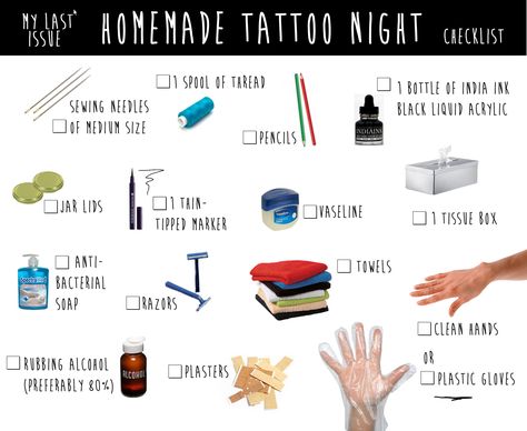 [DIY] HOMEMADE TATTOO TUTORIAL @ www.mylastissue.com  Call me crazy, call me a… Homemade Tattoo Ink, Homemade Tattoo, Tattoo Tutorial, Homemade Tattoos, Diy Tattoo Permanent, Stick Poke Tattoo, Best Tattoo Ever, Tattoo Diy, Stick N Poke