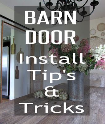 Tips on installing a barn door Barn Door Track System, Hanging Barn Doors, Barn Door Installation, Barn Door Closet, Building A Barn Door, Bifold Barn Doors, Diy Sliding Barn Door, Diy Barn, Barn Door Track