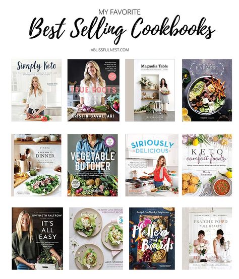 From baking to dinner recipes, these are the most popular and best selling cookbooks! #ABlissfulNest #cooking #cookbooks #dinnerrecipes Best Cookbooks 2022, Must Have Cookbooks, Best Cookbooks 2023, Best Cookbooks Of All Time, Best Cook Books, Best Cookbooks For Beginners, Culinary Books, Cookbook Inspiration, Silos Baking Co