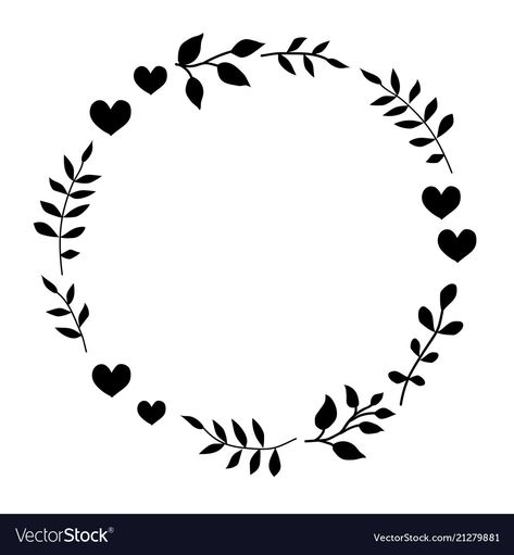 Circle Frame Logo Png, Background Circle Frame, Circle Frame Design, Wreath Template, Doodle Clipart, Kasut Wanita, Circle Wreath, Circle Designs, Vector Doodle