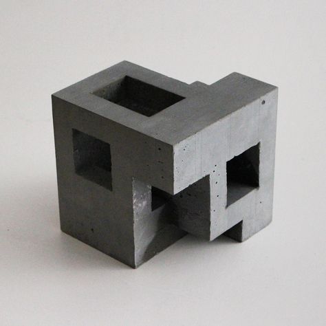 Concrete Architecture Model, Cube Transformation, Cubic Geometry, Transformation Architecture, Cubic Architecture, David Umemoto, Cubes Architecture, Concrete Cube, Conceptual Model Architecture