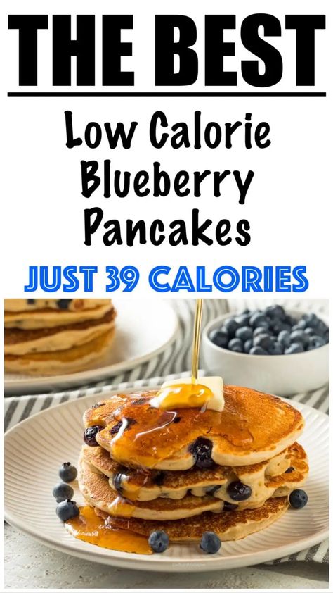 Low Cal Quick Breakfast, Blueberry Oat Pancakes Healthy, Low Carb Low Calorie Pancakes, Low Calorie Carbs, Low Carb Blueberry Pancakes, Low Calorie Blueberry Pancakes, Healthy Low Cal Pancakes, Super Low Calorie Breakfast, Pancakes Healthy Low Calories