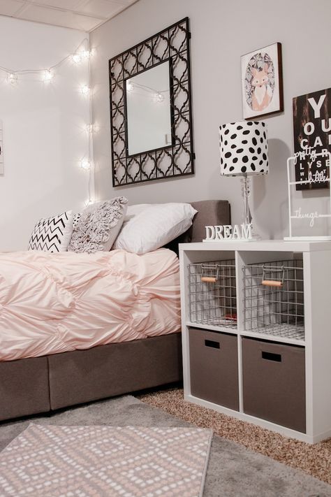 32 Stunning Teen Room Decor Ideas For Girls Girls Bedroom Paint, Reka Bentuk Bilik Tidur, Bedroom Ideas Pinterest, Small Bedroom Organization, Diy Girls Bedroom, Girl Bedroom Designs, Woman Bedroom