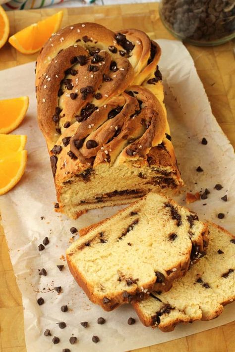 Chocolate Chip Brioche Recipe Chocolate Chip Brioche Bread, Orange Chocolate Chip Bread, Chocolate Chip Brioche, Easter Breads, Basic Dough Recipe, Chocolate Brioche, Recipe Ingredients List, Baking Challenge, Brioche Recipe