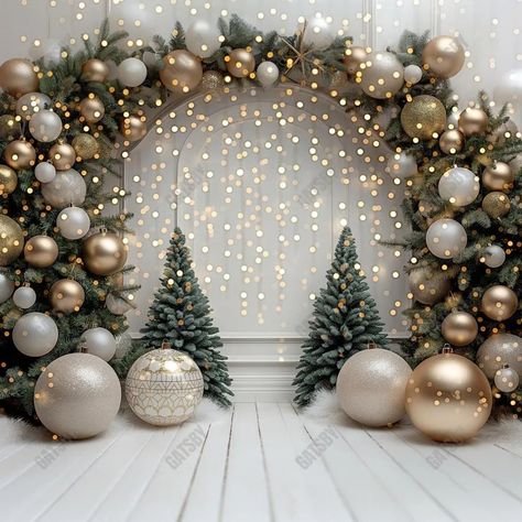 Sweet Twinkle Arch Photography Backdrop GBSX-99937 – Gatsby Backdrop Xmas Photobooth Backdrop Ideas, Christmas Party Arch Backdrop, Winter Wonderland Party Balloons, Round Christmas Backdrop, Holiday Balloon Backdrop, Xmas Balloon Arch, Rustic Christmas Backgrounds, Backdrop For Christmas Party, Christmas Theme Birthday Decoration