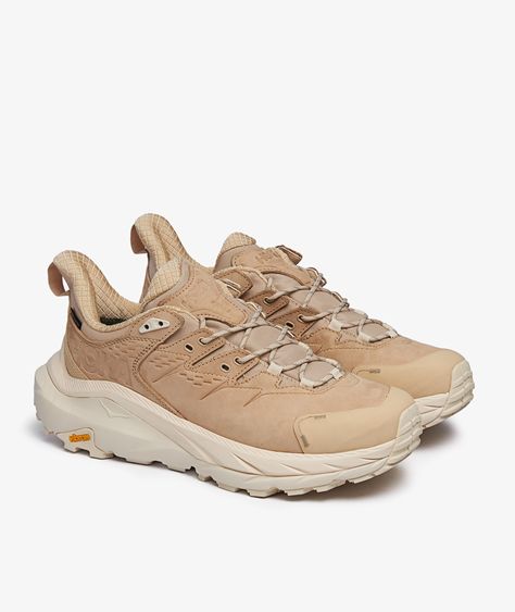 The BOTA U KAHA 2 LOW GTX SAND/EGGNOG model  from the brand   HOKA One One from the  SP2023  season, has arrived || is now available at . Hoka Clifton, Hoka One One, A A, Sneakers