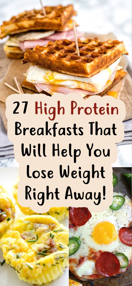 27 High Protein Breakfasts That Will Help You Lose Weight Right Away! - TrimmedandToned High Protein Breakfasts, Protein Breakfasts, Menu Sarapan Sehat, Cucumber Diet, Protein Dinner, Healthy Protein Snacks, Resep Diet, Protein Breakfast Recipes, High Protein Breakfast