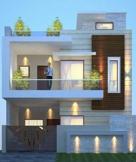 2 Storey House Design, House Outer Design, Small House Elevation, Small House Front Design, House Balcony Design, Two Story House, Small House Design Exterior, Small House Elevation Design, House Design Exterior