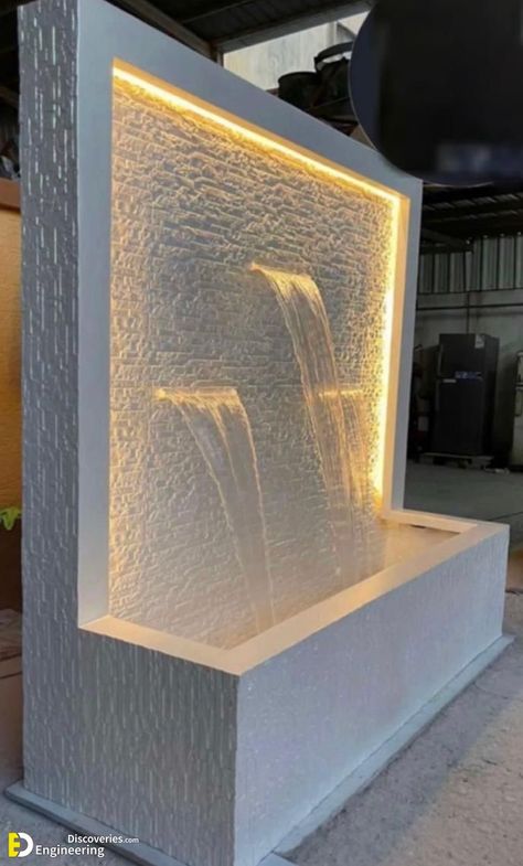 30 Creative Water Fountain Ideas for Your Home Check more at https://zugnews.com/30-creative-water-fountain-ideas-for-your-home/ Water Falls Garden Wall Fountains, Wall Fountains Backyard, Wall Waterfall Outdoor, Wall Fountain Ideas, Water Fountain Ideas, Indoor Waterfall Wall, Indoor Wall Fountains, Outdoor Wall Fountains, Water Wall Fountain