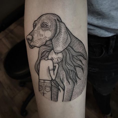 t r u e l o v e 👧🏻🐶 for a girl and her Vizsla ❤️ Danke liebste Jessi Tatoo Dog, Pretty Piercings, Dog Tattoo, Trendy Tattoos, Dog Tattoos, Skin Art, Piercing Tattoo, Animal Tattoos, Tattoo You