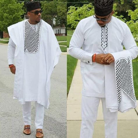 Nigerian native wear designs for men ... Agbada Design, Mens Traditional Wear, African Men Clothing, Dashiki For Men, African Suit, Native Wears, Shweshwe Dresses, African Attire For Men, African Dashiki