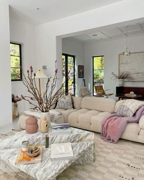 Ashley Tisdale House, Ashley Tisdale Home, Living Room Nyc, Future Home Aesthetic, Apartment Styling, Living Room Decor Styles, Living Space Ideas, Living Room Sofa Design, Ashley Tisdale