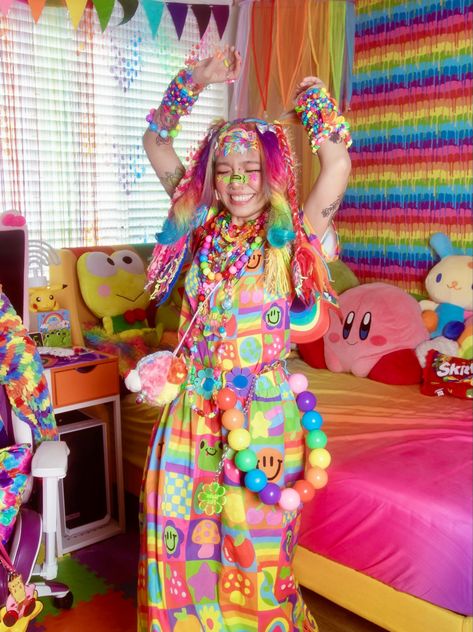 Cybr Grl Outfit, Decora Style Clothes, Decora Aesthetic Outfits, Decora Outfits Aesthetic, Decora Fashion Aesthetic, Decora Clothes, Decora Kei Aesthetic, Decora Kei Outfits, Decora Fashion Outfits