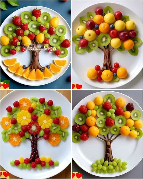 Creative Fruit Tray Ideas Food Art, Fruit Art Ideas, Fruit Garnish, Fruit Creations, Fruit Platter Designs, Decorações Com Comidas, Food Art For Kids, Amazing Food Decoration, Amazing Food Art