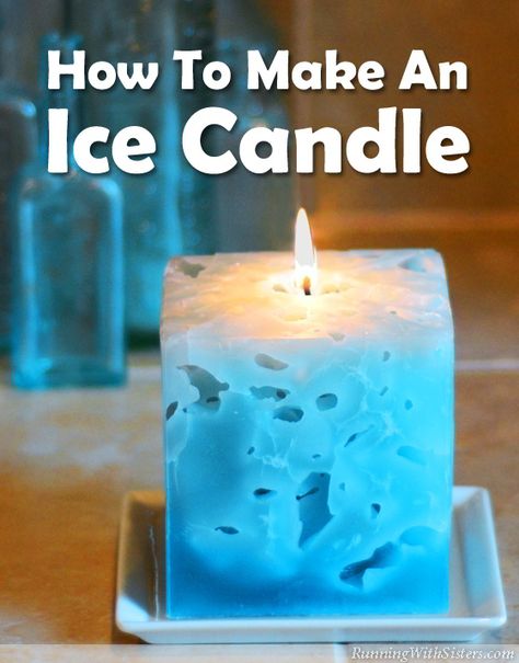 DIY Ice Candle - Ice Candles are amazing to look at and even more fun to make. You pour hot wax right over ice cubes! The ice melts away and leaves holes inside the candle. Cool! Ice Candles Diy, Ice Candles, Ice Candle, Diy Candles Easy, Hand Dipped Candles, Soya Mumu, Making Candles Diy, Natural Candle, Candle Kits