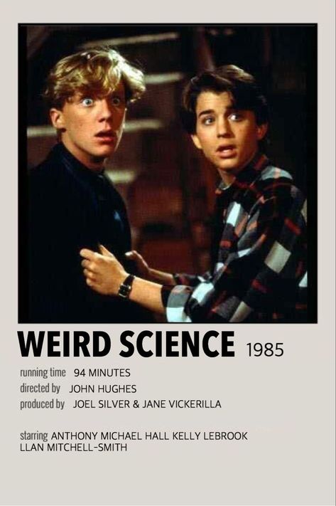 Weird Science Movie, Indie Movie Posters, Movie Hacks, Movies To Watch Teenagers, Most Paused Movie Scenes, Iconic Movie Posters, Movie Card, New Movies To Watch, Girly Movies