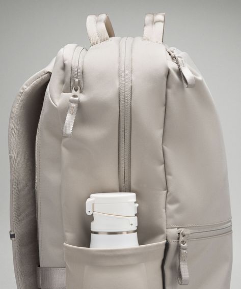 The perfect backpack for your everyday adventures. This roomy, lightweight backpack features two zippered compartments, a padded laptop sleeve, and a water-resistant front pocket.

#lululemon #backpack #travel #hiking #gym https://whispers-in-the-wind.com/back-to-school-bag-essentials-you-didnt-know-you-needed-but-totally-do/?what-i-would-bring-to-a-job-interview Shoulder Bag For College, Bookbag For College, Backpack With Water Bottle Pocket, Cute Middle School Backpacks, Lulu Backpack Aesthetic, Good School Backpacks, Trendy Backpacks 2024, Cute Lunch Bags High School, Teen Girl Backpacks