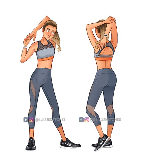 Sportswear Fashion Illustration, Sports Wear Fashion Illustration, Laura Price, Sports Fashion Illustration, Sports Wear Fashion, Vis Dev, Marvel Animation, Fashion Figure Drawing, Model Sketch