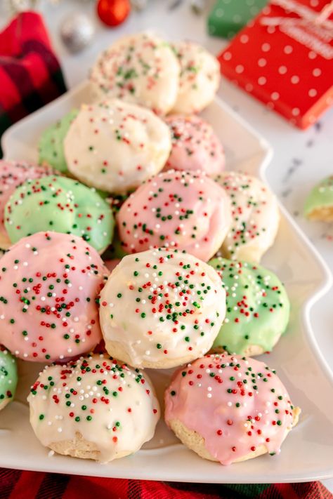 Best Cookie Exchange Cookies Recipe, Traditional Italian Cookies Christmas, Italian Almond Paste Cookies Recipes, Italian Fruit Cookies, Italian Sugar Cookie Recipe, This Delicious House, Cherry Italian Cookies, Soft Italian Cookies, Italian Spritz Cookies