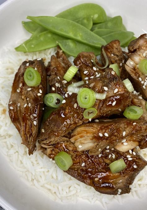 SLOW COOKER TERIYAKI CHICKEN Pork Adobo Recipe, Slow Cooker Teriyaki Chicken, Pork Adobo, Mongolian Beef Recipes, Slow Cooker Teriyaki, Grilled Lamb Chops, Adobo Recipe, Filipino Cuisine, Mongolian Beef