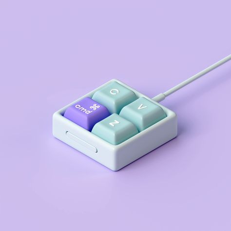 Cute Keyboard 3D Illustration by Tran Mau Tri Tam ✪ Blender 3d Illustration, Blender 3d Inspiration, Keyboard Illustration, 3d Keyboard, Frontend Design, 3d Illustration Design, Cute Keyboard, 3d Product Design, Illustrator 3d