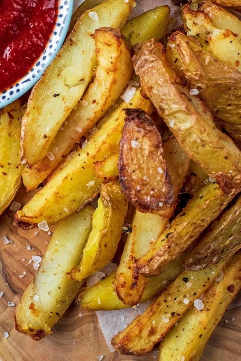 Best Fries Recipe, Homemade Chips Recipe, Healthy Chips Recipe, Air Fryer Chips, Air Fryer Fries, Healthy Chips, The Best Air Fryer, Fried Chips, Homemade Fries