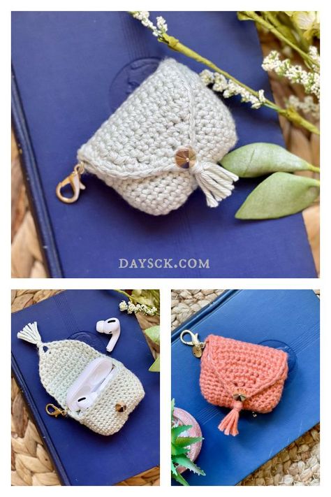 Earbud Pro Case Crochet Pattern and Video Tutorial Crochet Earbud Case Holder Pattern, Crochet Headphone Case Free Pattern, Crochet Earbud Pouch Free Pattern, Air Pods Case Crochet Pattern, Diy Crochet Airpod Case, Crochet Ear Pods Case, Crochet Ear Pod Case Pattern Free, Air Pods Crochet Case Free Pattern, Crochet Ear Bud Case