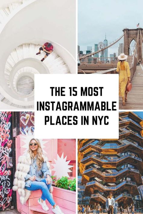 Below, you’ll find a list of the best places for street photography in NYC, the best places for indoor photos, a handful of hidden gems, and NYC Instagram spots that’ll make you the envy of your followers. #nyc #instagramspots #newyorkcity New York Outfit Spring, New York Weihnachten, Nyc Spots, Places In Nyc, Photo New York, New York City Vacation, Usa Trip, Voyage New York, Nyc Instagram