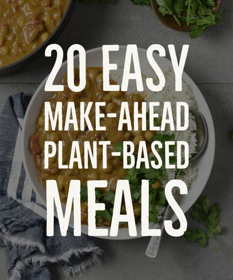 Easy make-ahead plant-based meals that are healthy, freezer-friendly, and make great vegan meal prep ideas. All recipes are whole foods, plant-based, and oil-free. Fire Roasted Tomato Soup, Vegan Meal Prep Ideas, Vegan Freezer Meals, Vegan Stuffed Shells, Best Vegan Chili, Homemade Tomato Soup Recipe, Vegan Tomato Soup, Vegan Chickpea Curry, Chickpea Curry Recipe