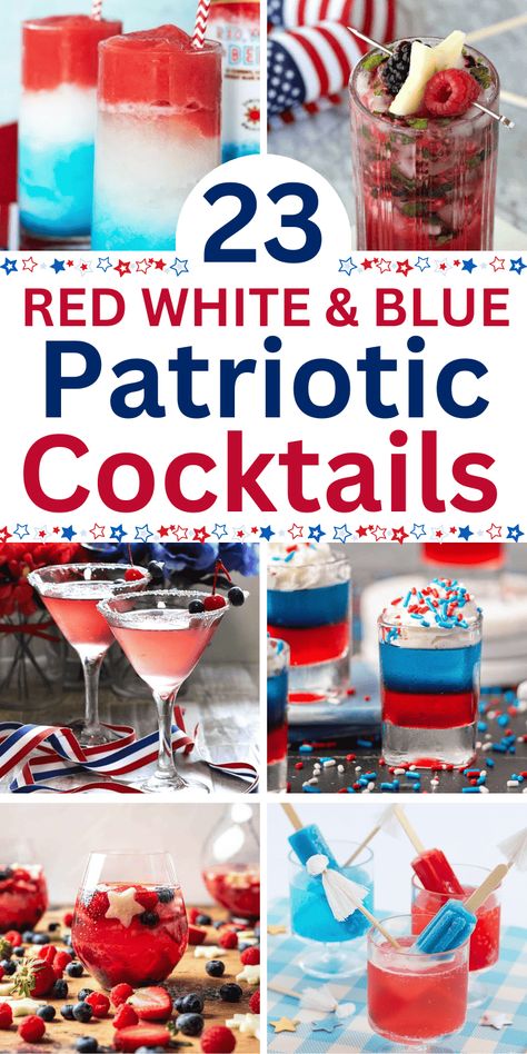 The BEST 4th of July red, white, and blue patriotic cocktails for your summer party! These delicious and refreshing Fourth of July drinks and cocktail recipes will have everyone feeling extra festive at your BBQ party. 4th of July drinks alcoholic goes well with patriotic food. Easy 4th of July cocktails, memorial day cocktails red white blue, red white blue drinks cocktails, patriotic cocktails 4th of July, 4th of july party cocktails for a crowd, 4th of july batch cocktails, summer cocktails. 4th Of July Batch Cocktails, Fourth Of July Cocktails For A Crowd, Fourth Of July Punch Alcohol, Fourth Of July Drinks Alcohol Pitcher, 4th Of July Cocktails Pitcher, 4th Of July Punch Alcohol, 4th Of July Cocktails For A Crowd, Fourth Of July Alcoholic Drinks, Fourth Of July Drinks Alcohol