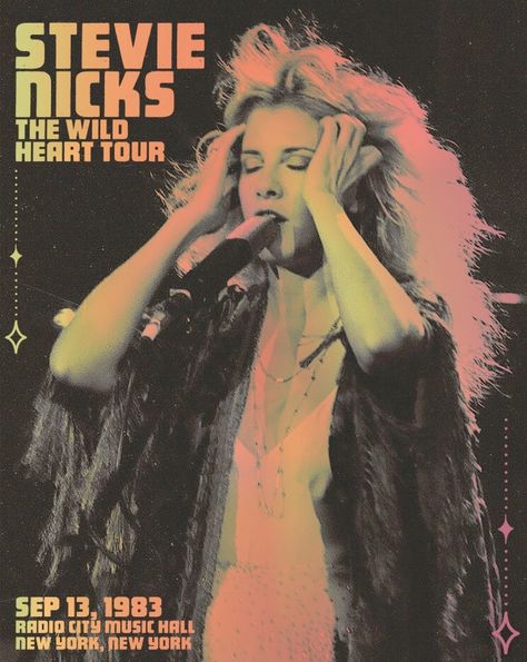 Fire Vibes, Printable Wall Collage, Stevie Nicks Fleetwood Mac, Heart Vintage, Tour Poster, Poster Room, Wild Heart, Music Artwork, Picture Collage Wall