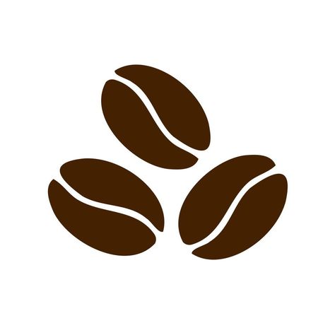 Coffee beans. Vector coffee bean icon. Logo, sign, icon Coffee Symbol, Coffee Bean Logo, Cafe Logos, Logo Design Coffee, Coffee Bean Art, Coffee Cup Icon, Coffee Poster Design, Coffee Shop Logo Design, Coffee Icon