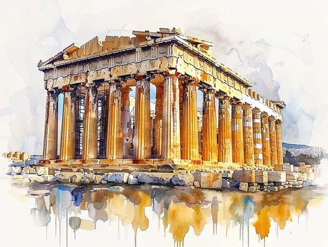 The Parthenon is an ancient Greek temple located on the Acropolis of Athens. It was built in the 5th century BC and is one of the most iconic buildings in the world ->> more details in ai-img-gen.com Parthenon Greece, Greek Parthenon, Ancient Greek Temple, Temple Of Athena, Parthenon Athens, Acropolis Of Athens, Goddess Athena, The Parthenon, Athens Acropolis