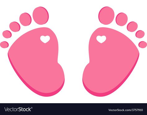 Pink Footprints, Baby Shower Images, Unicorn Wallpaper Cute, Baby Print Art, Welcome Home Baby, Baby Footprint, Leaf Stencil