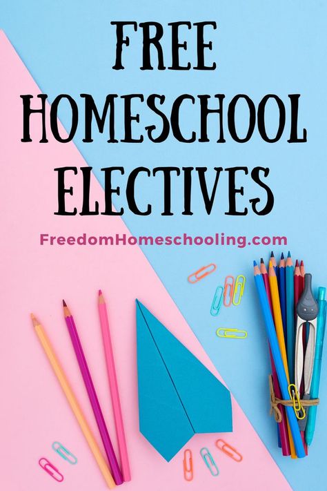 Homeschool Art Curriculum, Preschool Homeschooling, Homeschool Electives, Homeschool Middle School, Free Homeschool Curriculum, Business Economics, Free Homeschool Resources, High School Curriculum, Homeschooling Tips