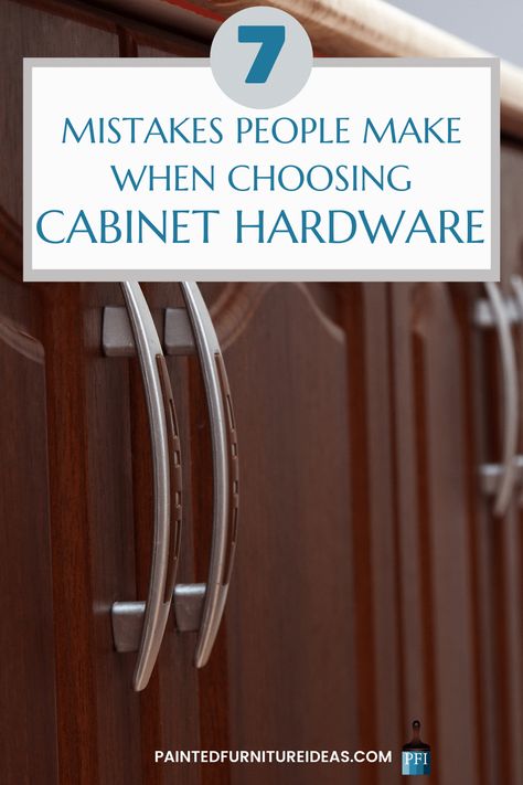 Holidays are soon and that means time to upgrade your home! Bathroom and Kitchen cabinets look best with hardware, but how do you choose the right handles for YOUR home? Learn before you invest in new hardware, mistakes people often make. Cabinet Hardware Before And After, Handles For Dark Wood Cabinets, Kitchen Hardware For Dark Cabinets, Kitchen Cabinet Handles For Oak Cabinets, Kitchen Hardware Brown Cabinets, Cabinet Hardware For Dark Wood, Adding Handles To Kitchen Cabinets, Kitchen Cabinet Hardware Ideas Drawer Pulls Door Handles, Bathroom Cabinet Pulls And Knobs