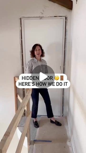 Erin Stetzer on Instagram: "Can you keep a secret? Because apparently we can't! Let's walk through how we're installing this hidden door 🚪 We went with a pivot hinge on this install, allowing the door to pivot from a single point at the top and bottom of the door and swing in both directions ✨ We can't wait to see the end result 🙌⁠
⁠
Designer: @eg_interiors ⁠
Architect: @_dmgarchitects⁠
Builder: @erinstetzerhomes ⁠
#hunterscreekvillage⁠
⁠
Curious about what it takes to build a dream home with confidence? We've got just the thing. Introducing the second round of Beyond the Blueprints— a carefully structured course designed to guide you through the unique processes Erin and the ESH team have developed over the past 25 years. Together, we'll pull back the curtains of the home-building world Hidden Door To Stairs, Hidden Door Entryway, Hidden Door In Bathroom, Hidden Front Door Entrance, Hidden French Doors, Hidden Push Door In Wall, Hidden Internal Doors, Hidden Hallway Door, Hidden Door Handle Ideas