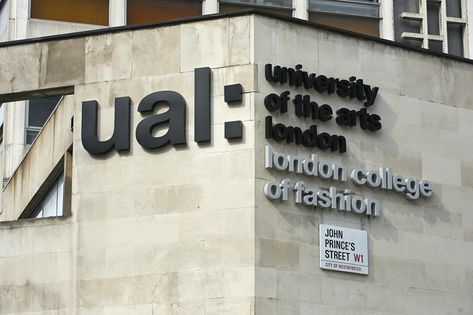 University of the Arts London London Fashion School, Art School Aesthetic, Fashion Journalism, College Vision Board, Aesthetic London, London University, Fashion Dream Job, London Dreams, London College