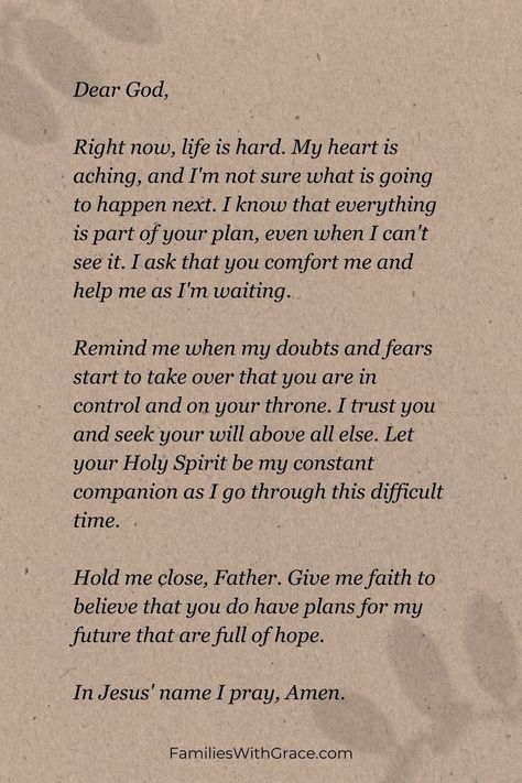 Waiting on God can be hard. Find comfort and encouragement in these Biblical examples and five prayers for patience in a season of waiting. #Hope #Faith #Encouragement #OldTestament #NewTestament #BibleStories #GodIsFaithful #FindingHope Scriptures For Hope Encouragement, Prayers For Season Of Waiting, Scripture For Patience, God’s Faithfulness, Prayers For Change, God Prayers Faith Quotes, Quick Prayers For Strength, Comfort Prayers, Prayers Of Hope