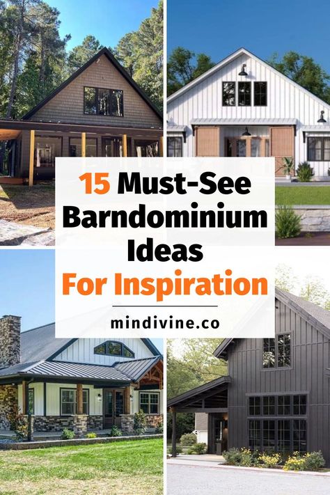 Looking for the perfect barndominium ideas? Here are 15 brilliant designs that range from rustic aesthetics to innovative floor plans. Don't let their small exteriors fool you, these homes are spacious and full of surprises. Country Home Building Ideas, How To Decorate A Barndominium, Barndominium Ideas Interiors Open Floor Plan, One Level Barndominium Ideas Interior, Barn Home Interiors, Pretty Barndominium, Barndominium Mobile Home, Barndominium Interior Design Ideas, Barndo Decorating Ideas