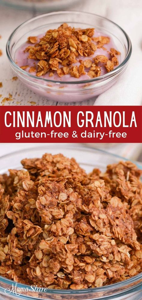 Healthy Cinnamon Granola, Homemade Granola Gluten Free, Honey Cinnamon Granola, Cinnamon Granola Recipe Healthy, Granola Recipe Without Honey, Homemade Cinnamon Granola, Granola Recipe With Quick Oats, Granola Recipe Cinnamon, Granola Breakfast Bowl