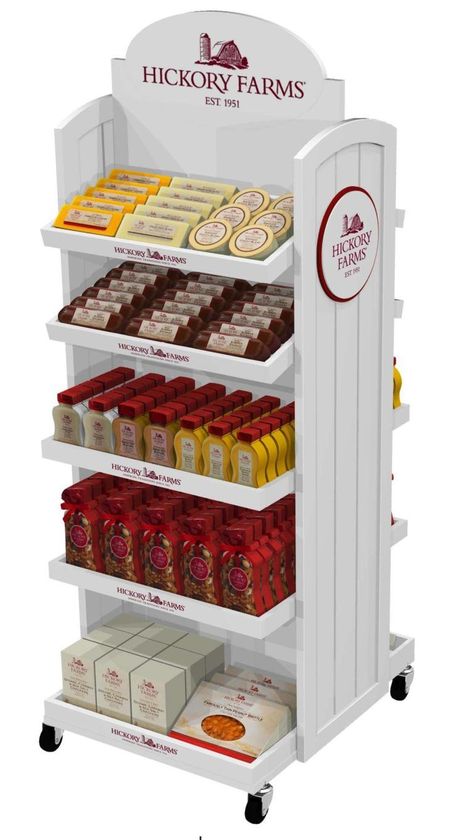 Point Of Purchase Display, Cart Display, Sale Marketing, Rak Display, Project Pat, Cardboard Display Stand, Hickory Farms, Snack Display, Pos Design