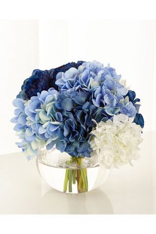 Blue Flower Centerpieces, Blue Flower Arrangements, Floral Wedding Inspiration, Succulent Centerpiece, Blue Centerpieces, John Richard Collection, Blue Bridal Shower, Baptism Ideas, Succulent Centerpieces