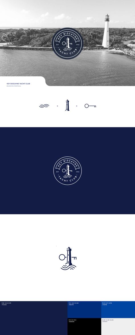 Sailor Logo, Nautical Logo, Ski Brands, City Branding, Logo Presentation, Ski Club, Boat Storage, Key Biscayne, Yacht Interior