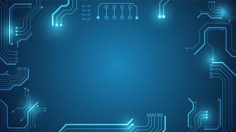 Circuit board technology background | Premium Vector #Freepik #vector #technology #computer #line #light Html Background Images, Company Background Design, Blue Technology Background, Computer Presentation, Gaming Background, Technology Design Graphic, Background Game, Technology Template, Presentation Pictures