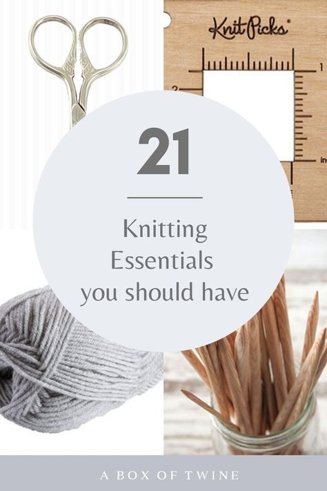 Knit Stitches For Beginners, Fabric Shears, Knitting Basics, Beginner Knitting Patterns, Yarn Storage, Yarn Skein, Free Checklist, Knitting Tools, Textile Crafts