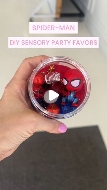 Mallory Lee | Stylish Mom | Dallas, TX on Instagram: "Comment “favor” to get these amazon diy favor supplies sent to your DM’s! 🕷️   ❤️ Can’t get over how great these DIY sensory bin favors turned out & the kids loved them even more! I promise, anyone can do this! (please know there are small pieces in this so it should be a monitored activity with an adult)   . 🛍️ Shop these diy supplies by commenting the word “favor” or find them on my amazon storefront under “Rhône’s Spidey Party” folder!  . . . . . .  #partykids #kidsparty #partyfavors #partyfavor #partyfavorsforkids #partyfavorsideas #diyparty #diypartyideas #spidermanparty #spideyparty #superheroparties" Diy Spidey Birthday Party, Spiderman Sensory Bin, Spiderman Birthday Party Activities, Spiderman Birthday Party Favors Ideas, Spiderman Party Favor Ideas, Sensory Party Favors, Spidey And His Amazing Friends Crafts, Spiderman Party Favors Diy, Spiderman Favors Ideas