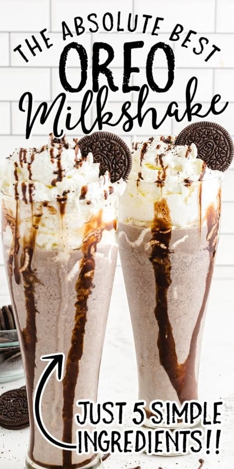 Cookies And Cream Shake, Baileys Recipes Drinks, Oreo Milkshake Recipe, Baileys Drinks, Cookies And Cream Milkshake, Boozy Milkshake, Baileys Recipes, Oreo Milkshake, Alcoholic Desserts